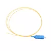 Pigtail SC/UPC PVC vienmodis Extralink G.657.A1 FTTH 900 µm 1 m geltonas