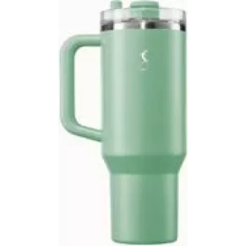 Izoliuotas termopuodelis Lurch Big Cup tamsiai šalavijinis 1,2 L dvigubos sienelės vakuuminis nerūdijantis plienas