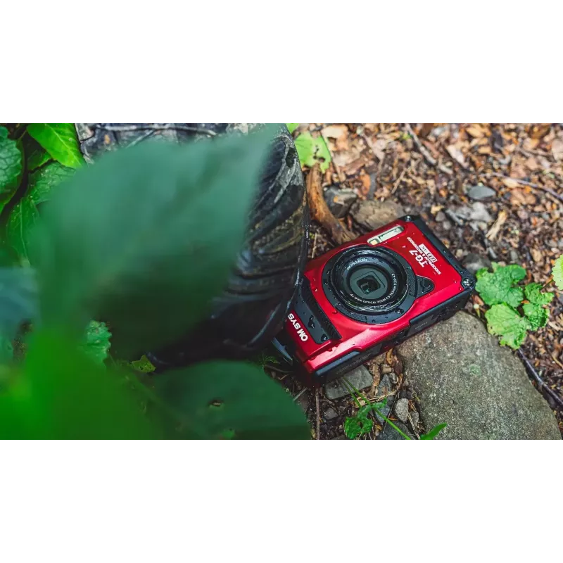 Fotoaparatas OM SYSTEM Tough TG-7 raudonas