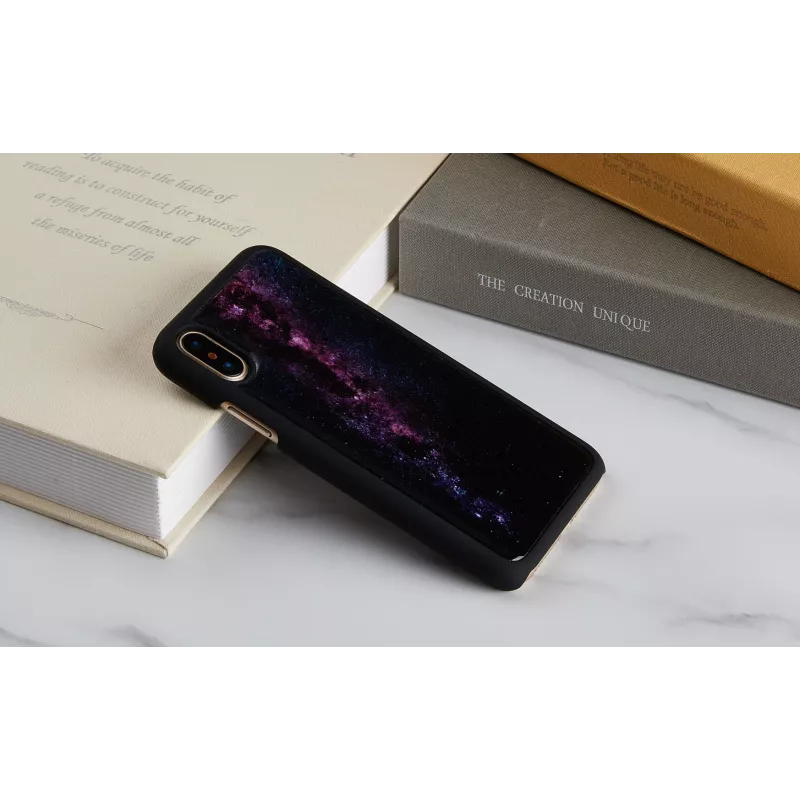 iKins Milky Way juodas dėklas, skirtas iPhone XS/X, K1696J