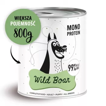 PAKA ZWIERZAKA Pepe Wild Boar šlapias šunų maistas - 800g
