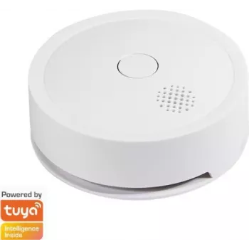 Dūmų detektorius WiFi Smart, Tuya suderinamas baltas