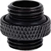 Alphacool 17399 dvigubas spenelis 1/4 inch matinis juodas