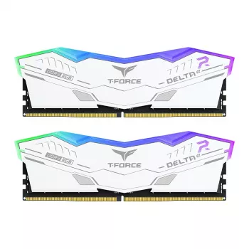 Team Group T-Force DELTAa RGB DDR5 atminties rinkinys 32 GB (2×16 GB) baltas