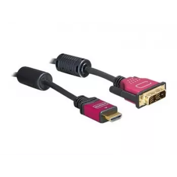 Kabelis HDMI - DVI DeLOCK 84343 3,0 m vyriškas / vyriškas