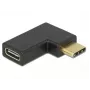 Adapteris USB Type-C vyriškas į moterišką, DeLOCK 65915, 90° kampas