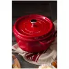 Staub Cocotte Single Pan 24 cm vyšnia