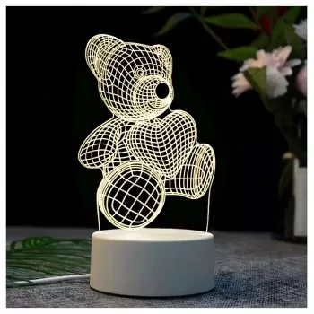 Naktinė lemputė Extralink HOME 3D širdies optinė iliuzija USB