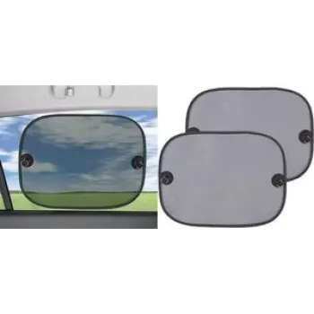 Automobilinis saulės skydelis IWH KFZ-Sonnenschutz Springblende juodas – saugus vaikams tvirtinimas