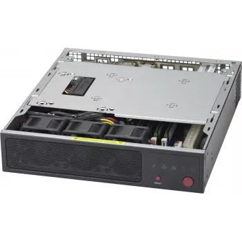 Super Micro Supermicro SC101F – itin mažas korpusas, Mini-ITX, be maitinimo šaltinio, juodas (CSE-101F)