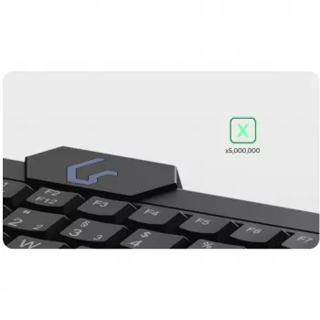 Klaviatūra KeySonic KSK-3210ELU (DE) laidinė USB QWERTZ vokiška juoda