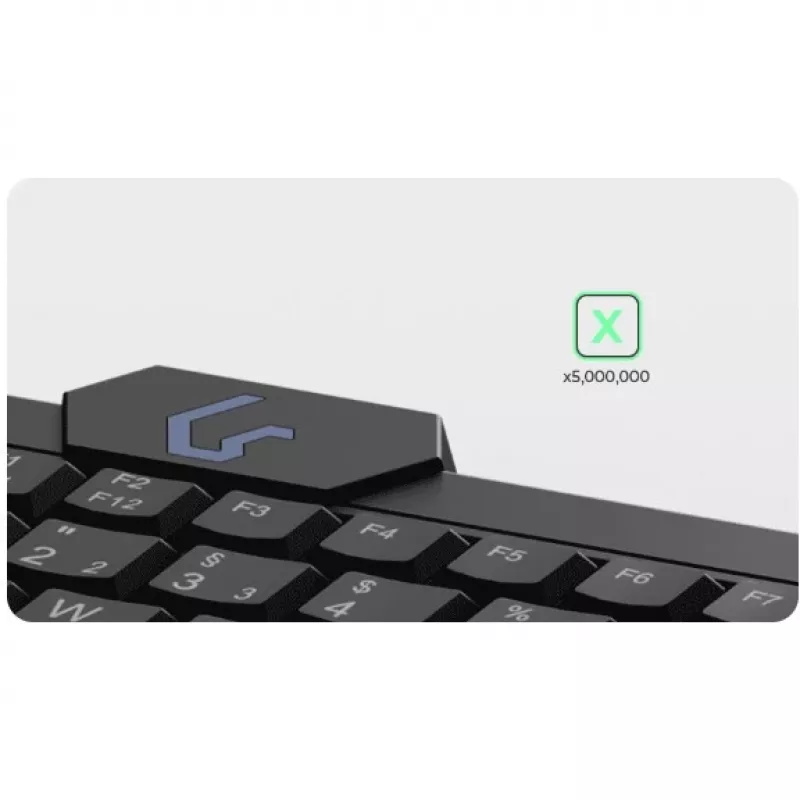 Klaviatūra KeySonic KSK-3210ELU (DE) laidinė USB QWERTZ vokiška juoda