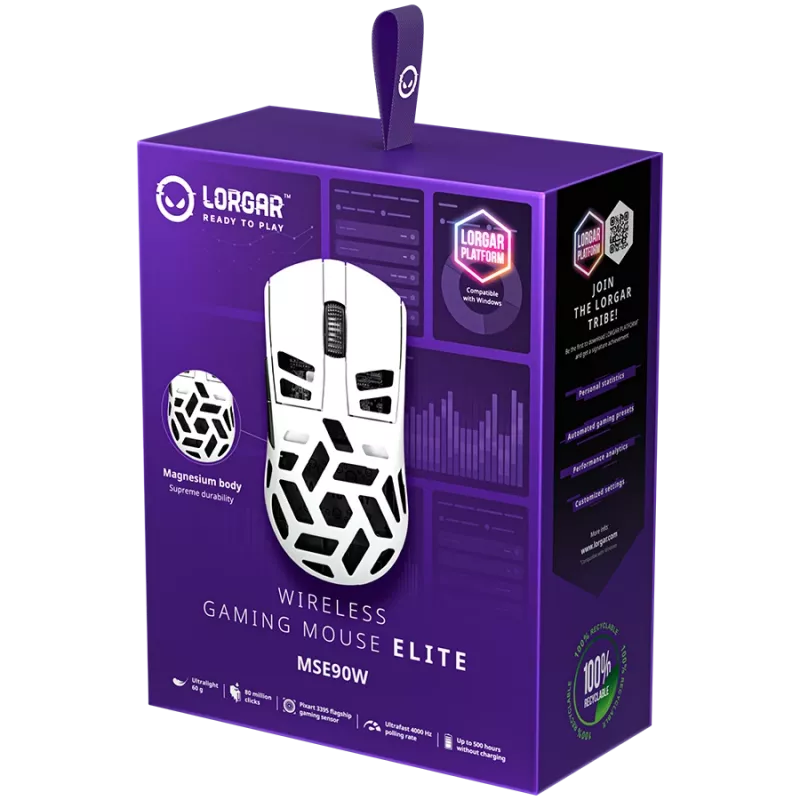 LORGAR MSE90W Wireless žaidimų pelė