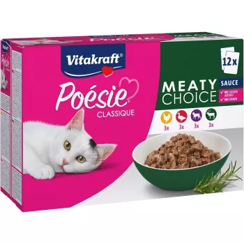 Šlapias kačių maistas Vitakraft Poésie Classique Meaty choice 12 x 85 g paukštiena, suaugusioms katėms