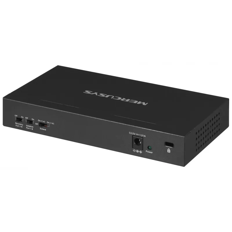Switch Mercusys MS110P 10 prievadų 10/100Mbps PoE+ 8 prievadai (1.0 versija)