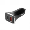 Automobilinis USB įkroviklis USB-A + USB-C su QC, TB ASTBXLU2USBACQC