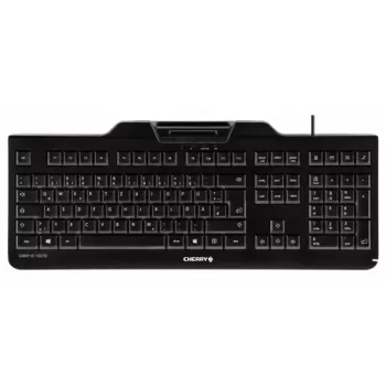 CHERRY KC 1000 SC klaviatūra Universali USB AZERTY Belgijos juoda