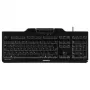 CHERRY KC 1000 SC klaviatūra Universali USB AZERTY Belgijos juoda
