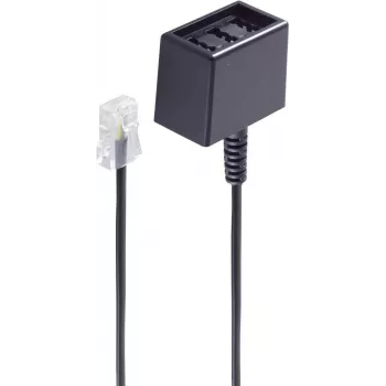 Telefono laidas ShiverPeaks BS71280-8 0,15 m Juodas