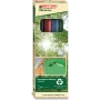 EDDING EcoLine 25 rašiklis – juoda, mėlyna, žalia, raudona – apvalus antgalis – 1 mm – įvairiaspalvis