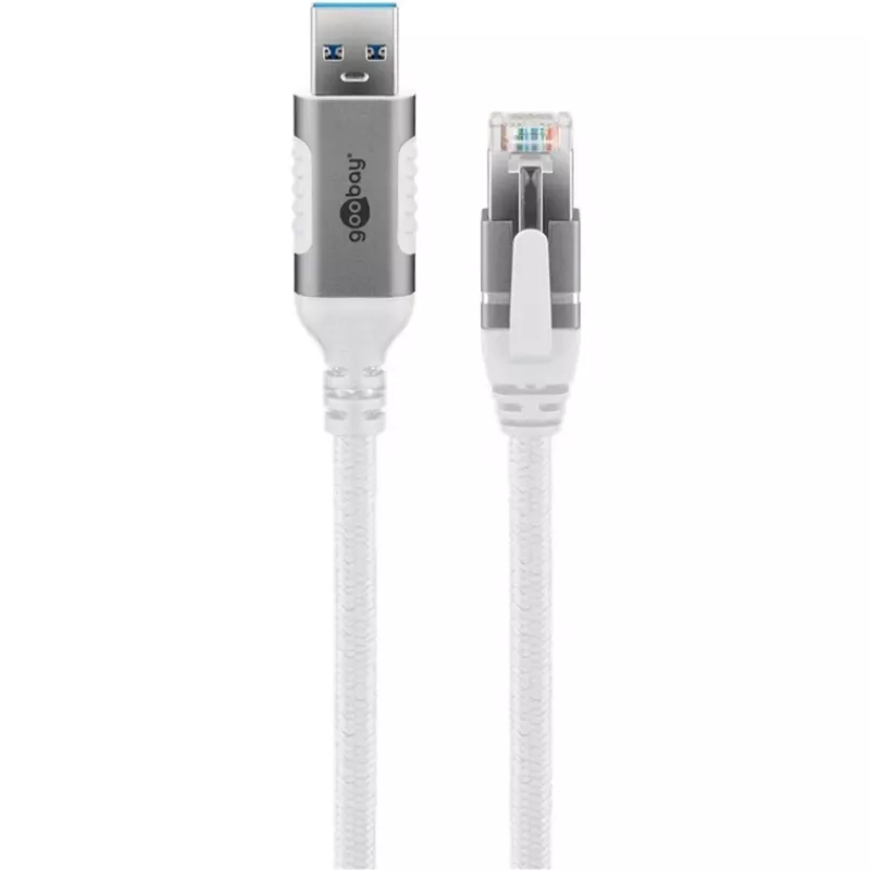 Goobay 74160 – USB 3.0 tipo A – Gigabit Ethernet adapterio laidas 3 m – tinklo adapteris – 1.000 Mbps