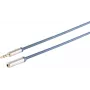 3,5 mm garso laidas ShiverPeaks 30805-1.5-MHQ-SLIM Chrome Metal Slim Line 1,5 m