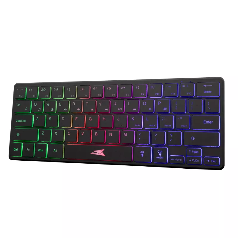 Membraninė klaviatūra Baracuda Seahorse Black SEAHORSE-B, 64 klavišai, Rainbow apšvietimas