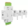 Tuya HS083816 išmanusis elektros energijos skaitiklis, 3P+N, 120 A, DIN, Modbus RS485
