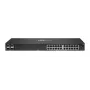 HPE Aruba 6000 24G 4SFP jungiklis – valdomas L3 jungiklis, 24 x 10/100/1000 + 4 x Gigabit SFP, šoninis oro srautas, montuojamas į stelažą, AC 100-127 V / 200-240 V