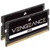 Corsair Vengeance CMSX64GX5M2A4800C40 SO-DIMM 64 GB DDR5-4800 (2x 32 GB) dviejų modulių rinkinys, juoda spalva