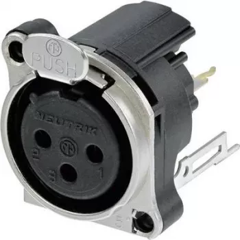 Neutrik NC3FBV2 jungties priedas juodas