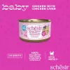 Šlapias kačių ėdalas Agras Pet Foods Schesir Baby in Brühe 70 g – vištiena, be grūdų, jaunikliams
