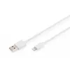 DIGITUS - Lightning laidas - Lightning (kištukas) į USB-A (kištukas) - 1,0 m - Dviguba izoliacija - Baltas - Lietas - Apple iPad/iPhone/iPod (Lightning) (DB-600106-010-W)