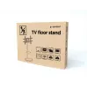Grindinis TV stovas GEMBIRD TVS-86TR-01-W 37–86 colių televizoriams, baltas, pasukamas ir pakreipiamas, VESA 200x200–600x400, maks. apkrova 50 kg