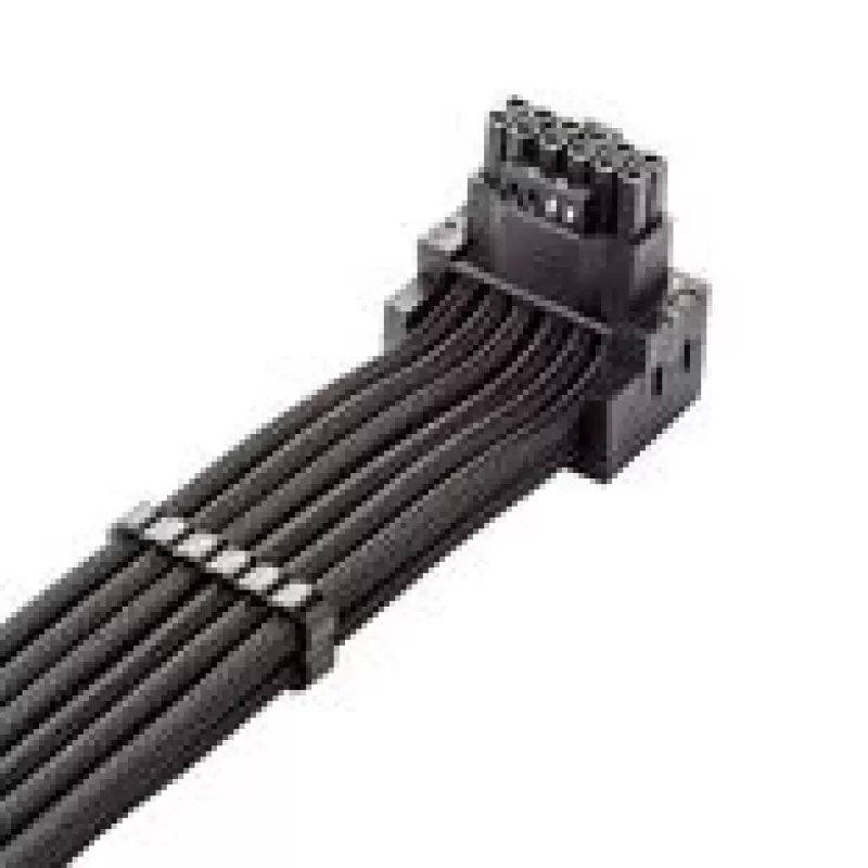 PCIe maitinimo prailginimo laidas CableMod C-Series Pro Variant A 90° 16-pin į 2×8-pin juodas