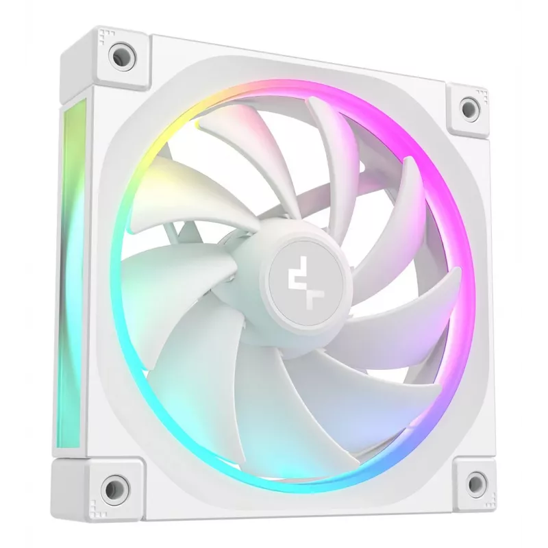 120 mm ventiliatorius DeepCool FL12 WH, PWM, 2150 RPM, 55 CFM, 32 dB, FDB, 4 kontaktų
