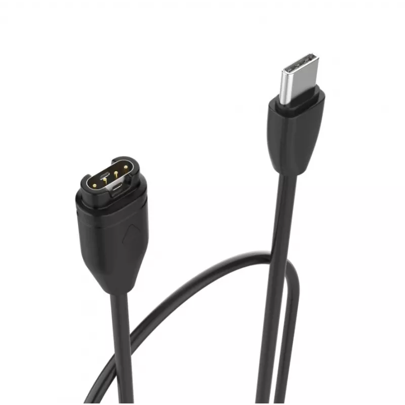 Įkrovimo laidas USB-C FIXED, skirtas Garmin Fenix 5/6/7/7X Epix Venu 2/3 Vívoactive 3/4/5 — 1 m