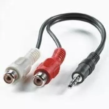 VALUE 3,5 mm (M) – Cinch (2x M) laidas 0,2 m