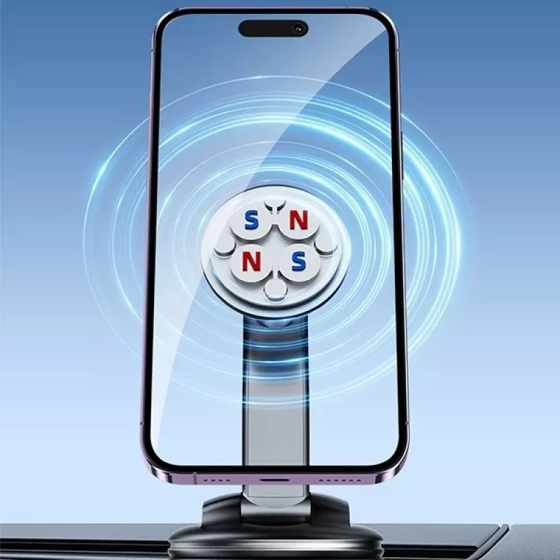 Magnetinis telefono laikiklis Awei X45 montavimui ant priekinio stiklo ir prietaisų skydelio