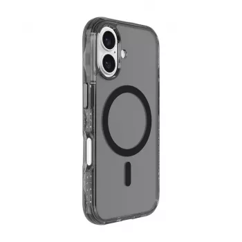 LAUT CRYSTAL MATTER X dėklas iPhone 16 Series permatomas juodas