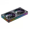 Ventiliatorių rinkinys 120mm x2 ARGB PWM, Jonsbo ZA-240 Infinity Mirror 240mm juodas