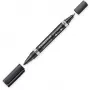 Nuolatinis markeris Staedtler Lumocolor Duo Fine/Bullet Tip juodas