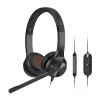 Creative 51EF0980AA000 Chat USB ausinės ant galvos su mikrofonu, laidinės, stereo, juodos