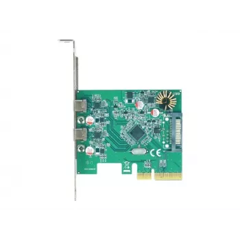 PCIe kortelė DeLOCK 90397, USB 3.2 Gen 1, 2 prievadai, Low Profile