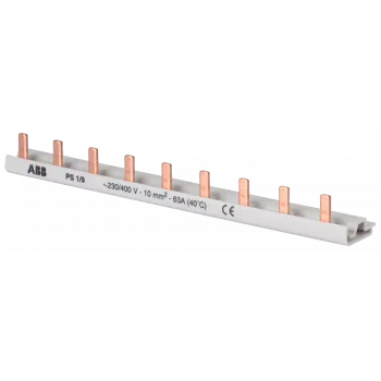 ABB 1-fazė šyninis tiltelis PS1/9 pro M compact 9 modulių uždaras PS1/9 (2CDL210001R1009)