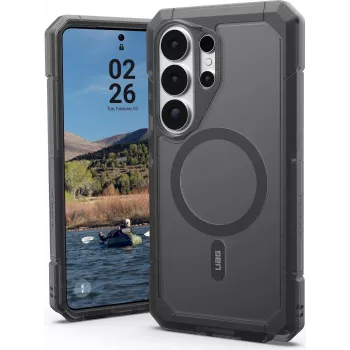UAG Urban Armor Gear Trooper dėklas su magnetiniu moduliu, Samsung Galaxy S26 Ultra, pelenų (pilkas permatomas), 214516113131