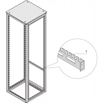 Schroff KAB.ABFANGSCHIENE 600B R7021 (21236093) – kabelio atraminis bėgelis