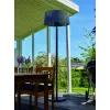 TunaBone TB1821SH-01 Elektrinis stovimas terasinis šildytuvas, dvigubos skaidrios halogeninės lempos, 2100 W, juodas