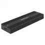 Išorinis SSD dėklas SAVIO AK-84 Juodas M.2 diskams, USB 10 Gbit/s (Type-A / Type-C), aliuminis + ABS