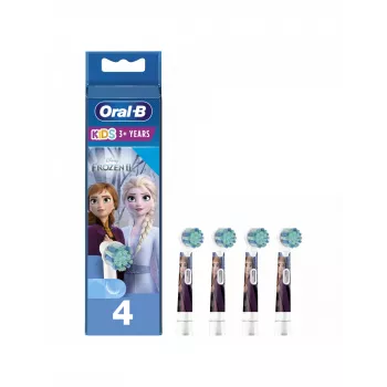 Oral-B EB10s-4 Frozen keičiamos šepetėlių galvutės, baltos, 4 vnt.